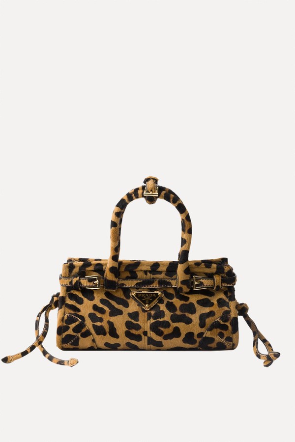 Bonnie Mini Printed Leather Handbag from Prada