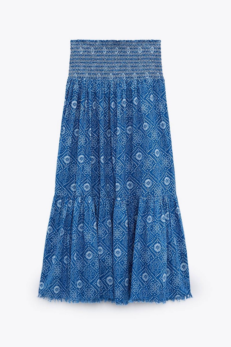 Long Printed Skirt from Zara