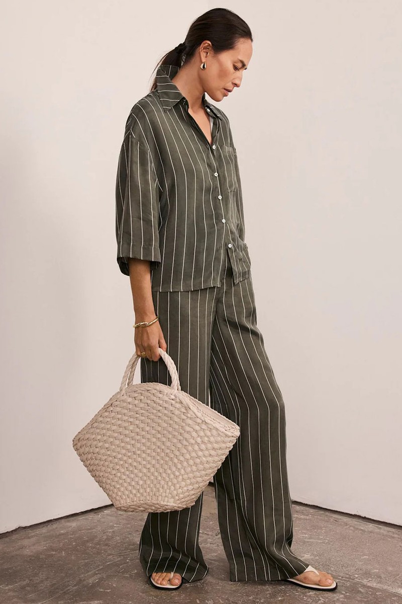 Striped Wide Trousers from Mint Velvet