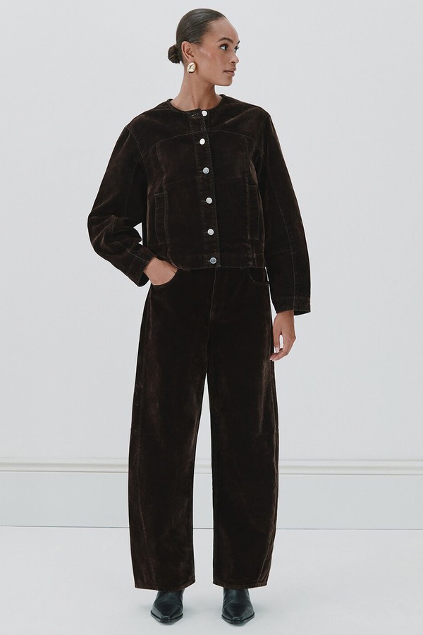 Velma Velvet Denim Jacket from Hush