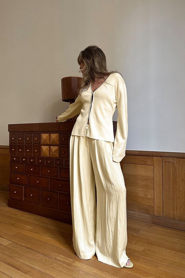 Lyocell Loose Mid Waist Suit Pants from NA-KD