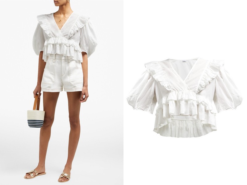 Elodie Cotton-Voile Blouse
