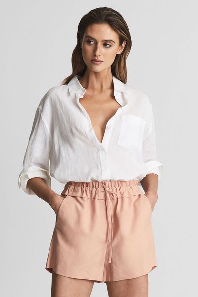 Macey Linen Pull On Shorts