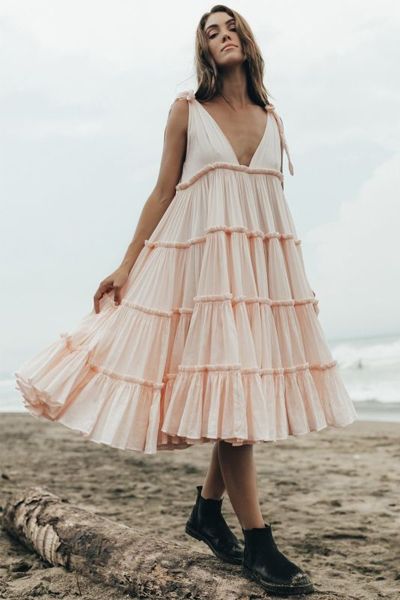 Ramie Big Frill Dress from Innika Choo