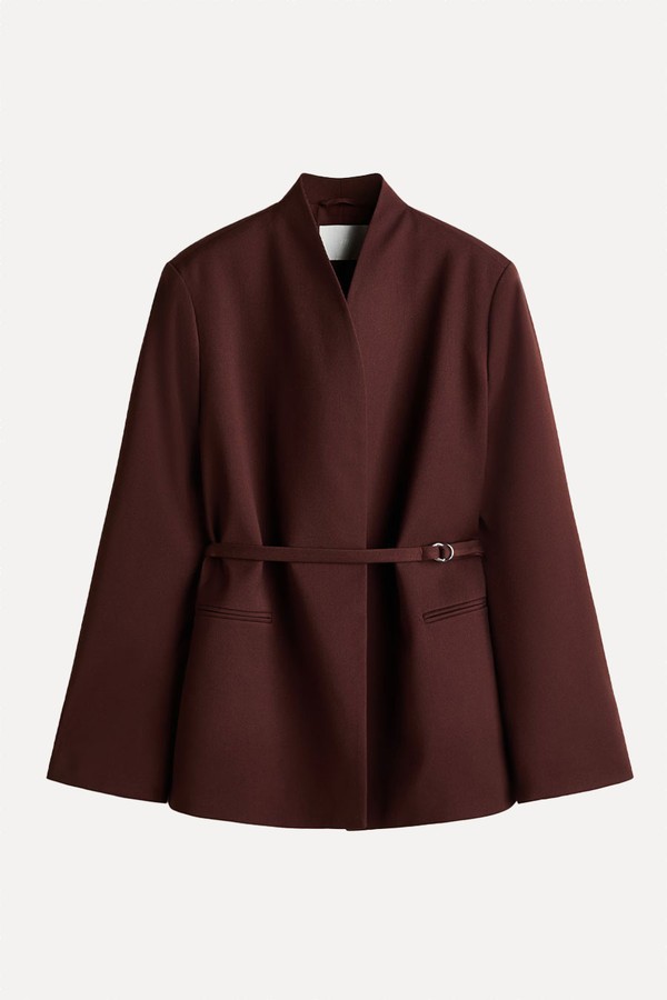 Oversized Belted Blazer