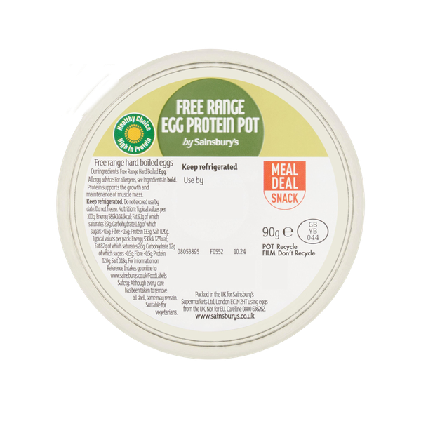  90g Free Range Egg Pot from Sainsbury's