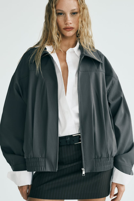 Straight Water-Repellent Bomber Jacket from Zara