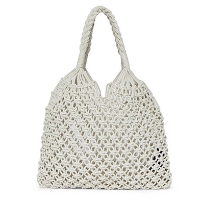 Amethyst Ivory Macramé Tote from Miss Selfridge