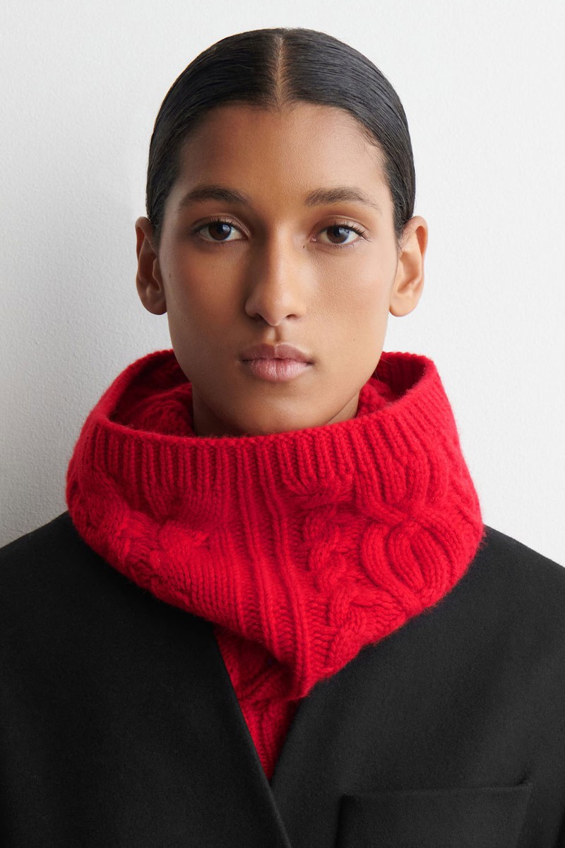 Cable-Knit Wool-Cashmere Snood from COS 