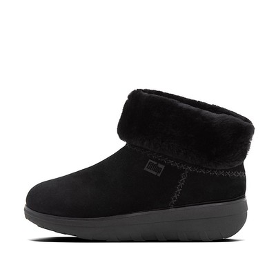 Mukluk Shorty Shearling-Lined Suede Ankle Boots