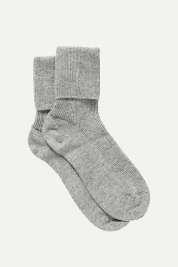 Ribbed Cashmere-Blend Socks from JOHNSTONS OF ELGIN