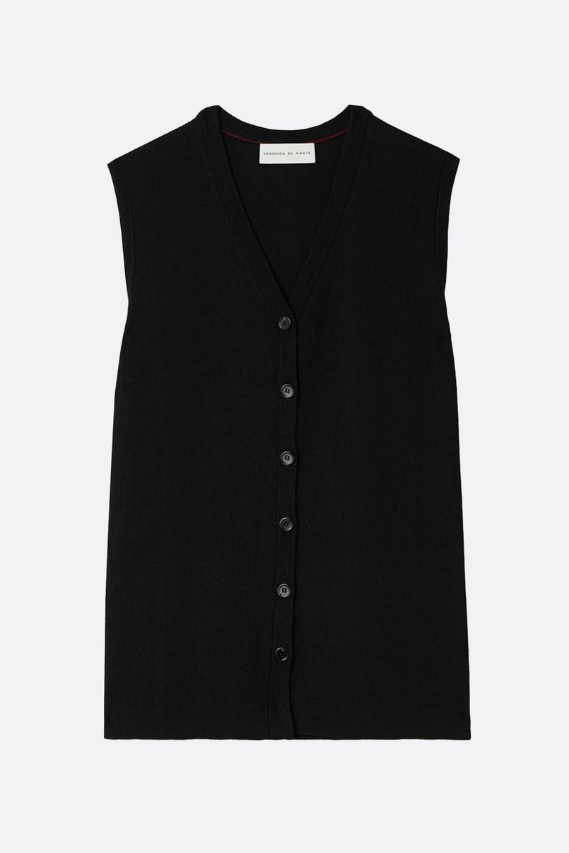 Alice Ribbed Merino Wool Vest from Veronica De Piante