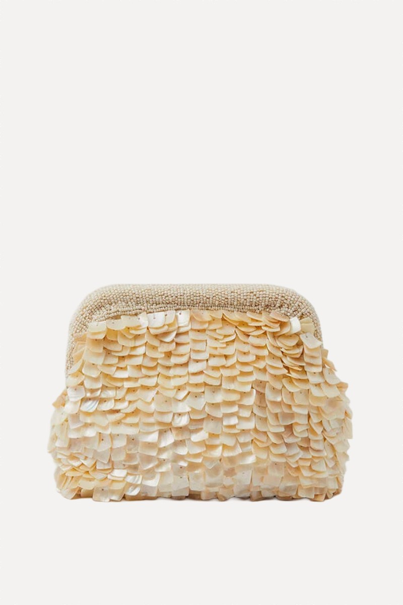 Enya Mother of Pearl Clutch Bag