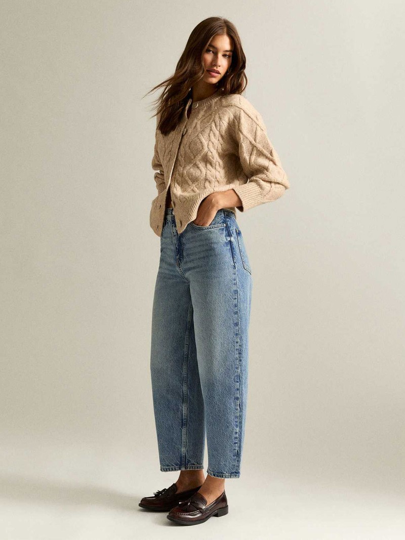 Ankle Grazer Barrel Leg Jeans