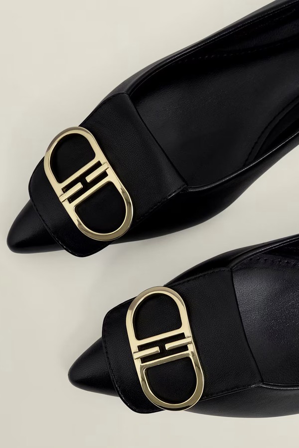 Leah Leather Pointed Flats