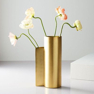 Half Circle Metal Vase from West Elm