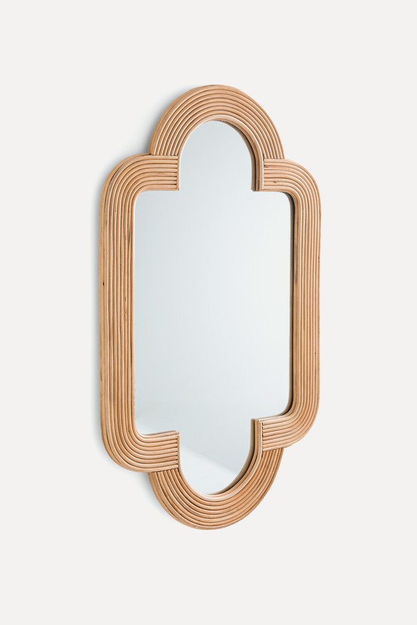 Rivia 120 x 73cm Rattan Mirror from La Redoute