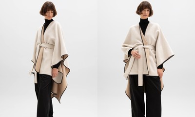 Belted Cashmere Cape