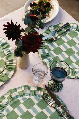 Checkers Reversible Placemat  from Balu London