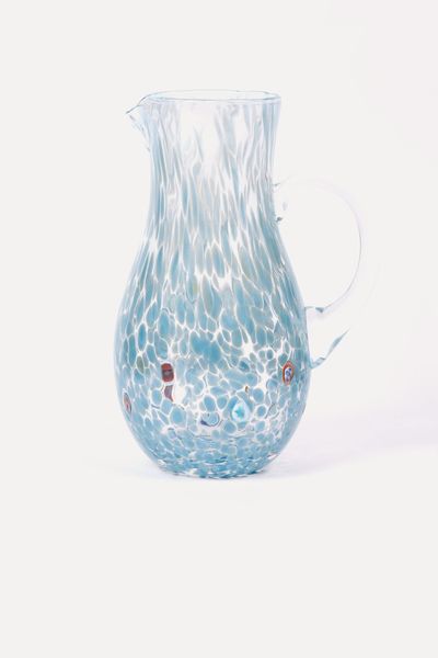 Azzurro Murano Jug from Casa Celva