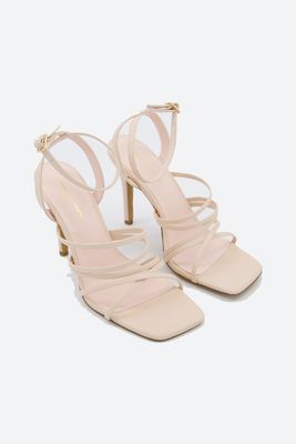 Pink Barely There Sandals