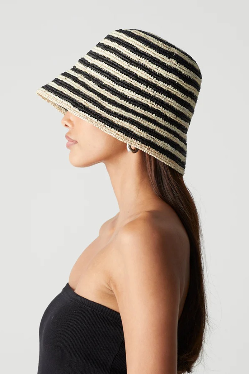 Ruth Soft Straw Bucket Hat from Cafe Society