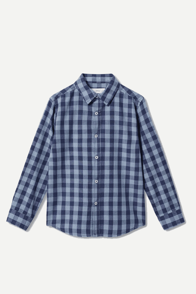 Check Cotton Shirt   from Mango