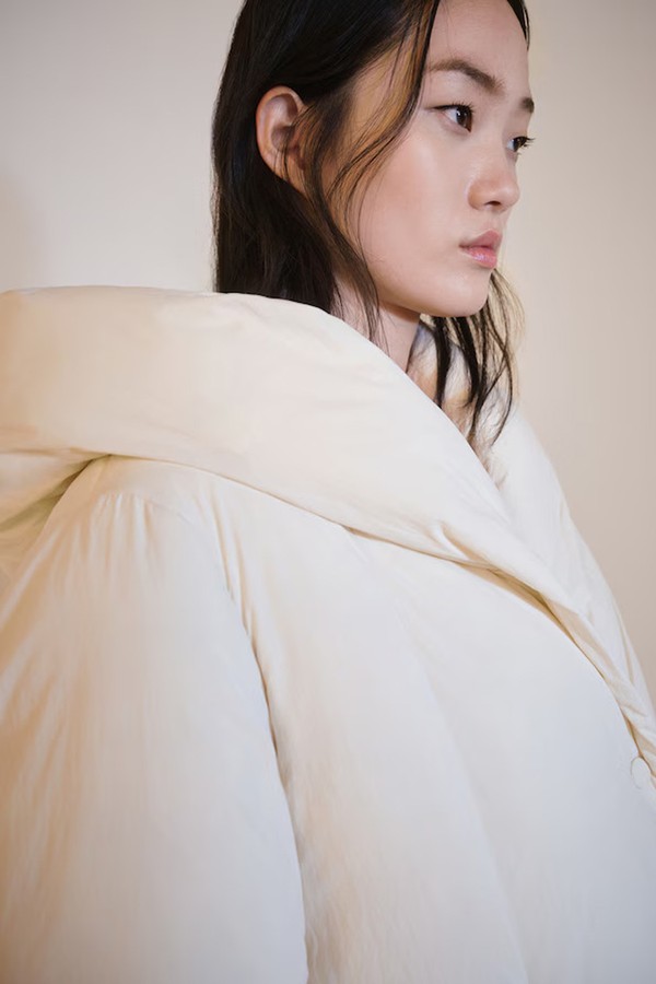 Hood Quilted Coat from Mango