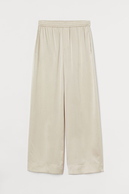 Wide Silk Trousers from H&M