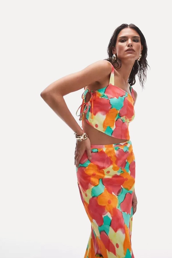 Co-Ord Floral Cropped Bralet from Topshop