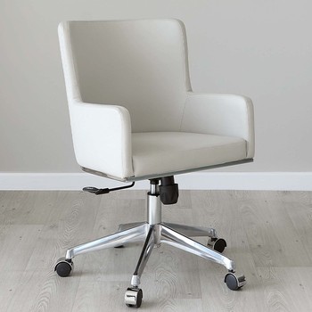 Form Light Grey Faux Leather Office Chair