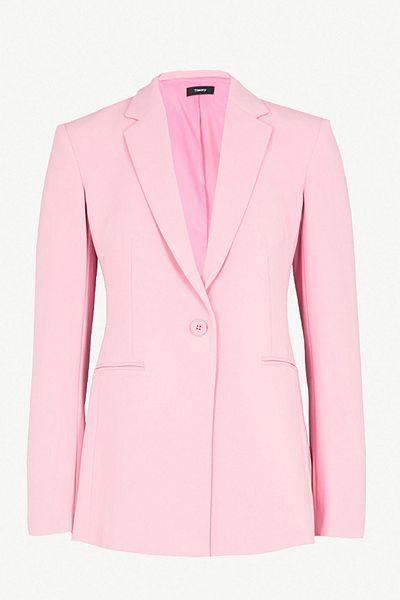 Power Single-Breasted Crepe Jacket from Theory