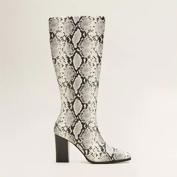 Snake-Effect Boots from Mango