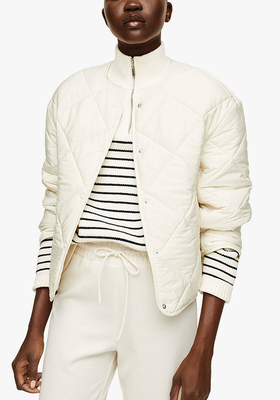 Carrot Quilted Jacket from Mango