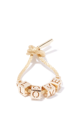 Love 14kt Gold Bracelet from Lauren Rubinski