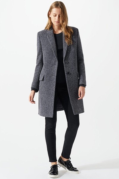 Herringbone City Coat from Jigsaw