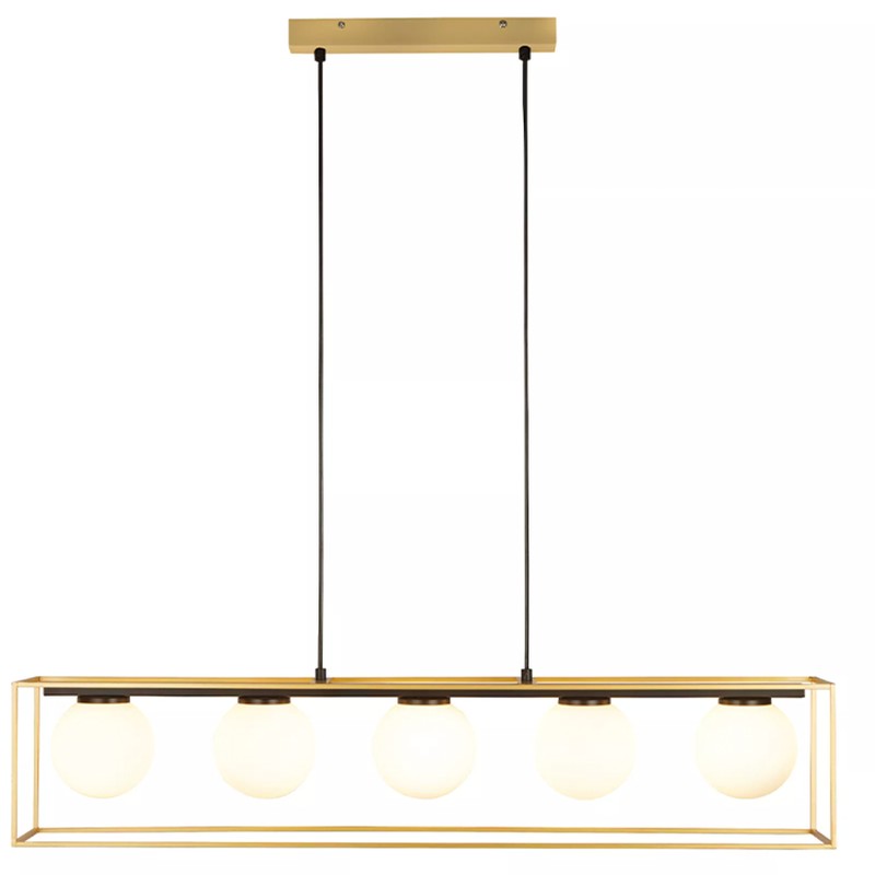 Houston Five Light Linear Ceiling Pendant