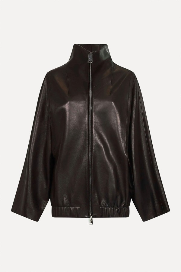 High-Collar Zip-Front Jacket from Khaite