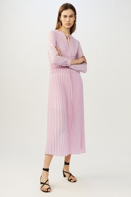 Long Pleated Dress from Maje