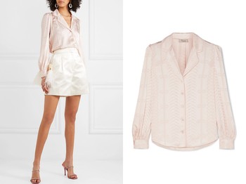 Erika Satin-Jacquard Shirt from Temperley London