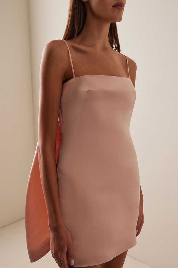 Cape-Detailed Duchesse Satin Mini Dress from Givenchy 