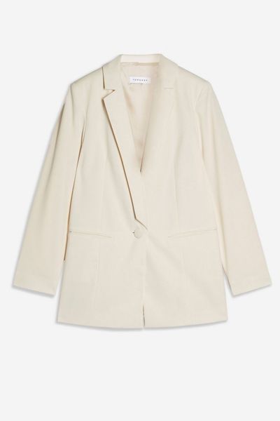 Ivory Single Breasted Blazer