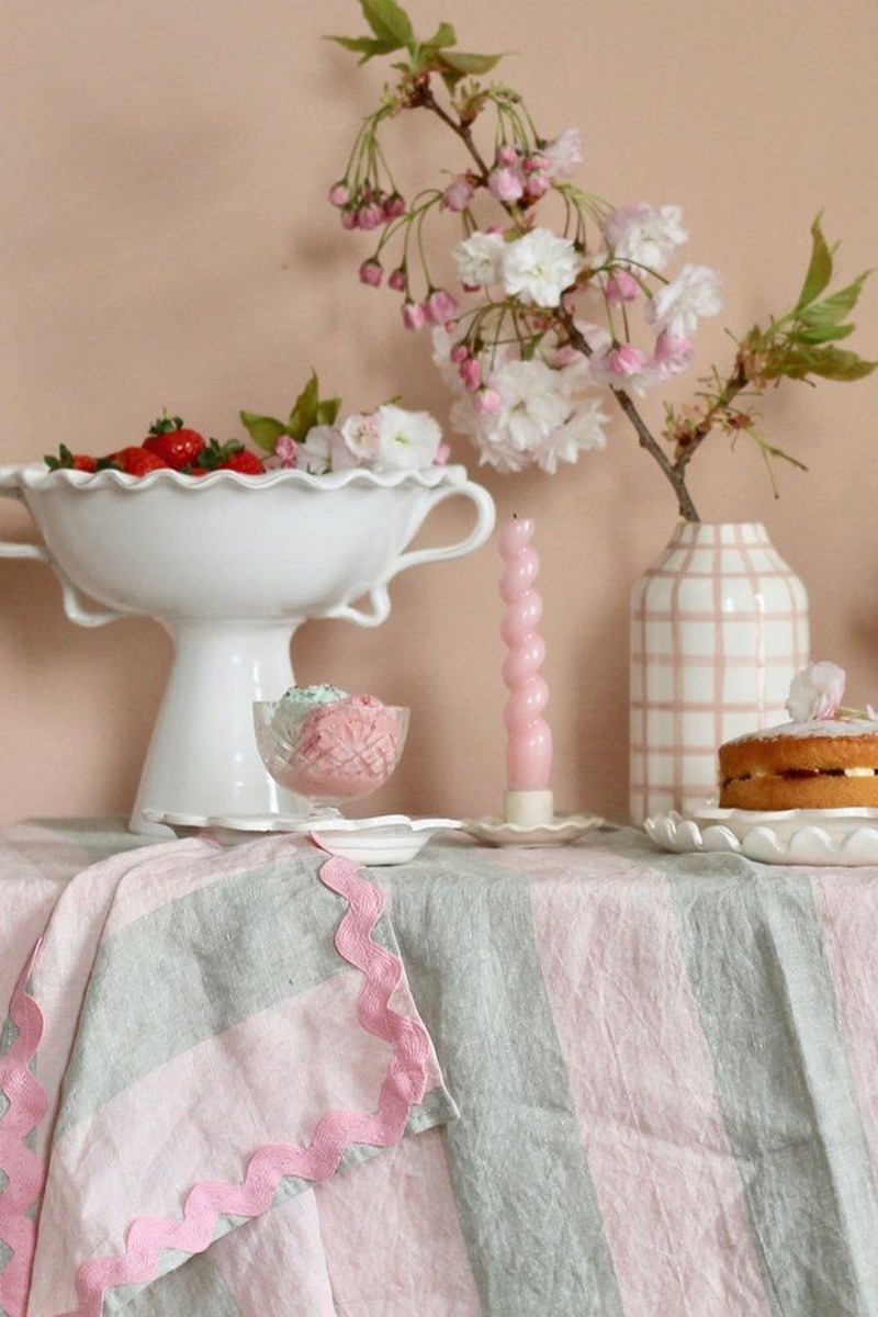 Large Linen Tablecloth from Poppy & Honesty