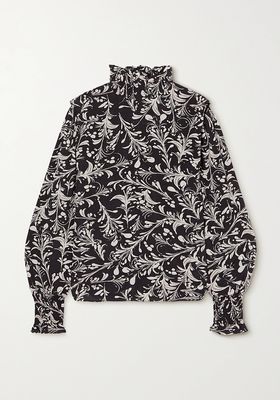 Yoshi Floral-Print Georgette Blouse from Isabel Marant Étoile