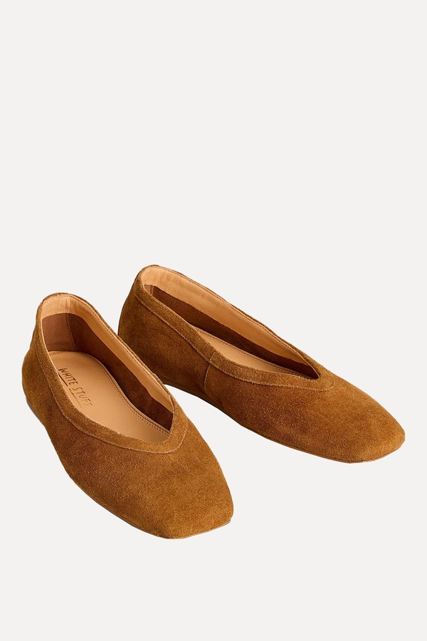 Sloane Suede Ballerina Pumps from White Stuff