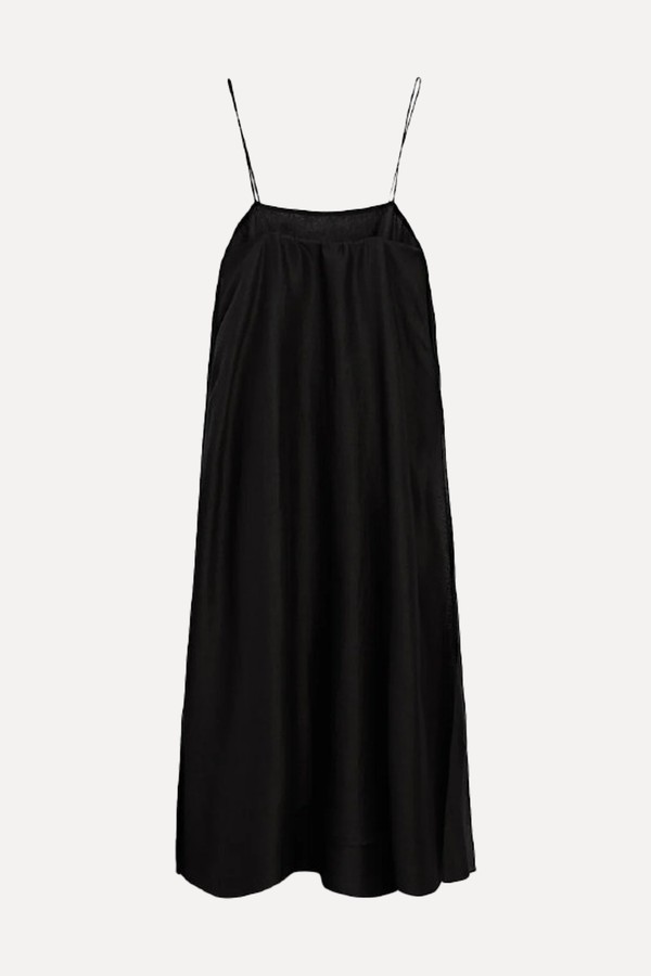 Strappy Ramie Midi Dress from Massimo Dutti