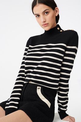 Sailor Style Cashmere Sweater from Maje