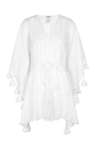 Brenda Eyelet-Embroidered Cotton Kaftan from PilyQ