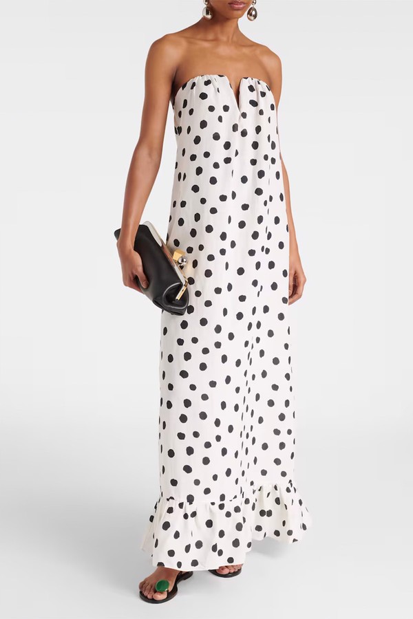 Polka-Dot Bustier Dress from Adriana Degreas