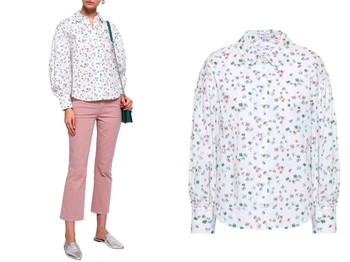 Floral-Print Cotton-Poplin Shirt from Claudie Pierlot